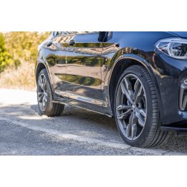 Накладки сплиттеры на пороги на BMW X4 G02 M-Pack